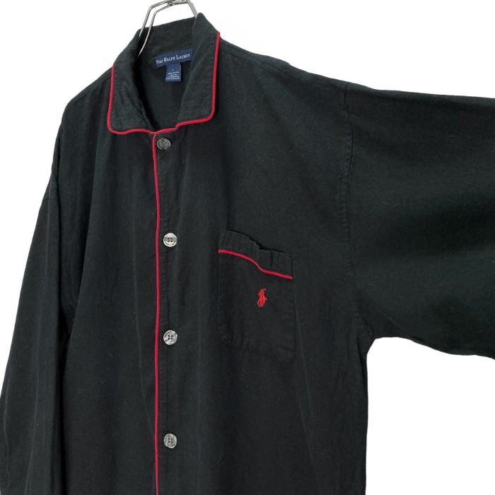 90s POLO RALPH LAUREN L/S cotton nel pajamas shirt | Vintage.City 古着屋、古着コーデ情報を発信