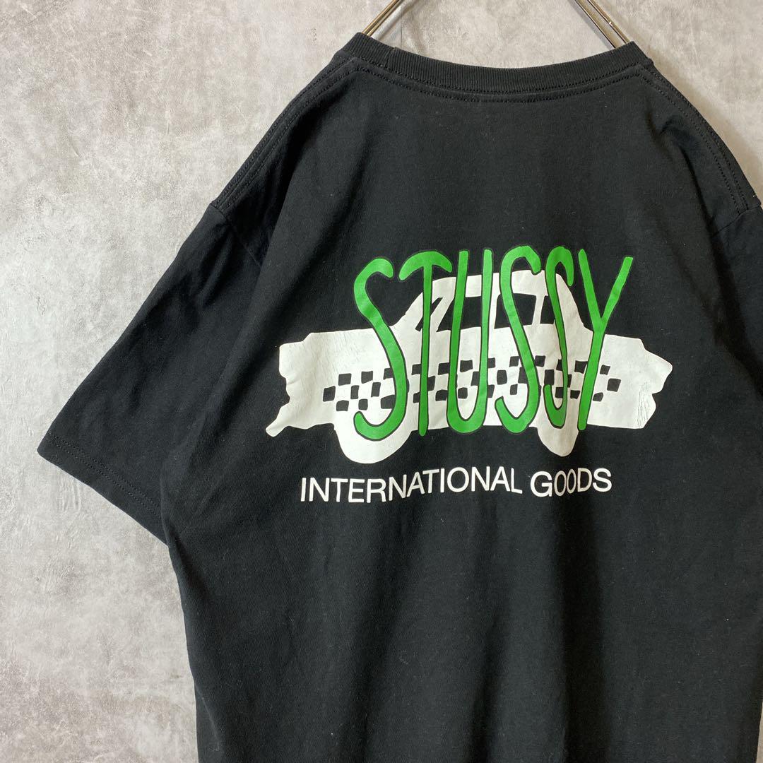 STUSSY big logo back print T-shirt size M 配送A ステューシー