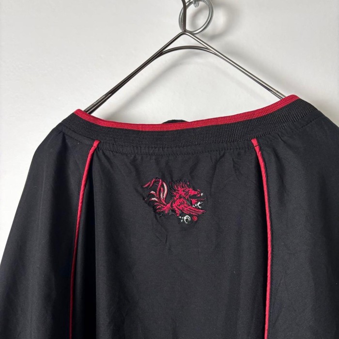 90s USA古着 センターロゴ 刺繍 ナイロンプルオーバー 2XL ブラック | Vintage.City 빈티지숍, 빈티지 코디 정보
