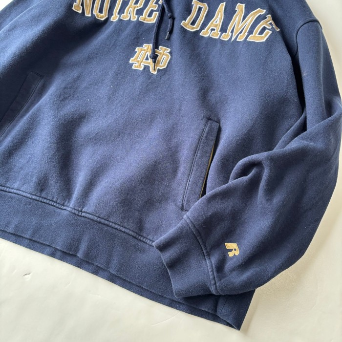 RUSSELL  NOTRE DAME sweat Parker ラッセル カレッジ スウェット パーカー | Vintage.City 古着屋、古着コーデ情報を発信