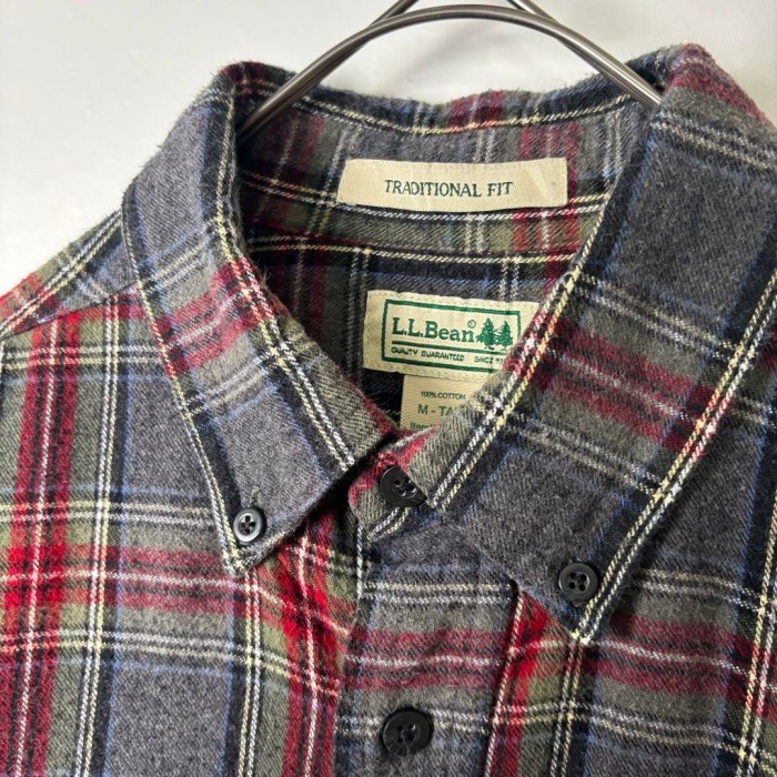 LLBean ネルシャツ タータンチェック 春カラー グレー M S403 | Vintage.City 빈티지숍, 빈티지 코디 정보