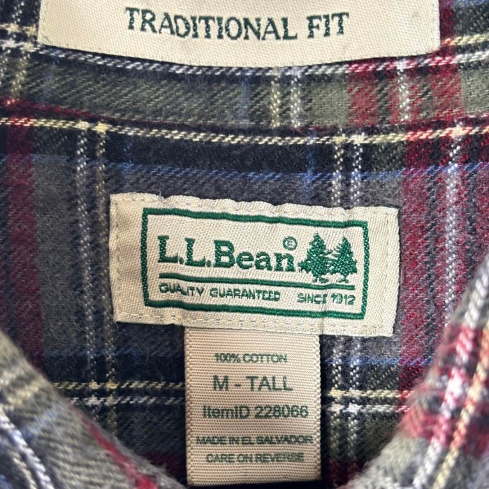 LLBean ネルシャツ タータンチェック 春カラー グレー M S403 | Vintage.City 빈티지숍, 빈티지 코디 정보