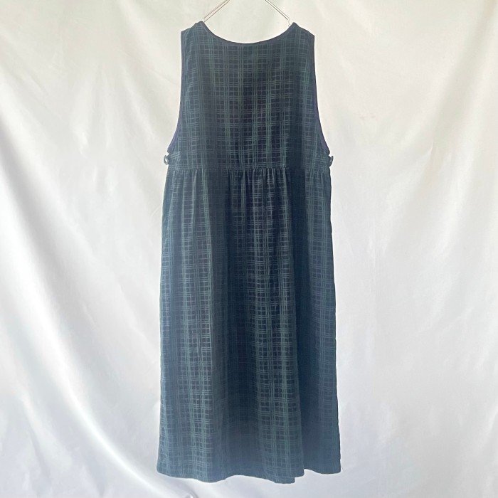 Erika&Co ダークグリーンチェックコーデュロイジャンパースカート | Vintage.City 古着屋、古着コーデ情報を発信