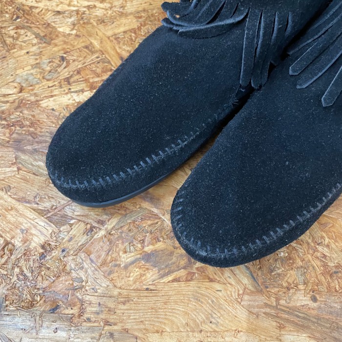 USED Minnetonka ミネトンカ INTER-CHAUSSURES サイドジップ ブーツ US9 26cm ブラック | Vintage.City 빈티지숍, 빈티지 코디 정보