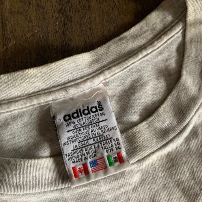 ヴィンテージ USA製 adidas アディダス 前後プリント 半袖TシャツXL | Vintage.City 古着屋、古着コーデ情報を発信
