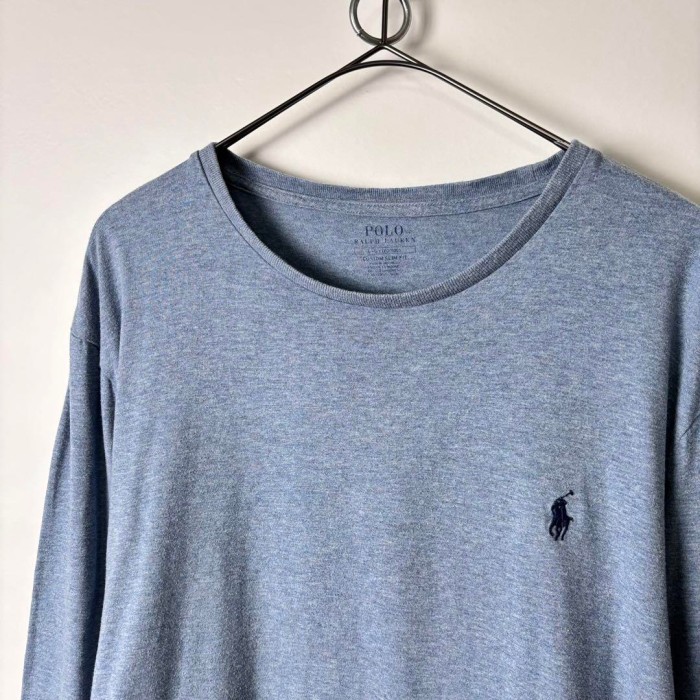 POLO RALPH LAUREN Tシャツ 長袖 ロンT ブルー L S603 | Vintage.City 古着屋、古着コーデ情報を発信