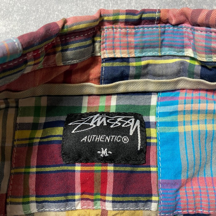 00's　stussy　ステューシー　パッチワーク　デザインシャツ | Vintage.City 古着屋、古着コーデ情報を発信