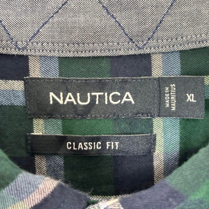 00s NAUTICA ネルシャツ チェック 長袖 グリーン XL S603 | Vintage.City 古着屋、古着コーデ情報を発信