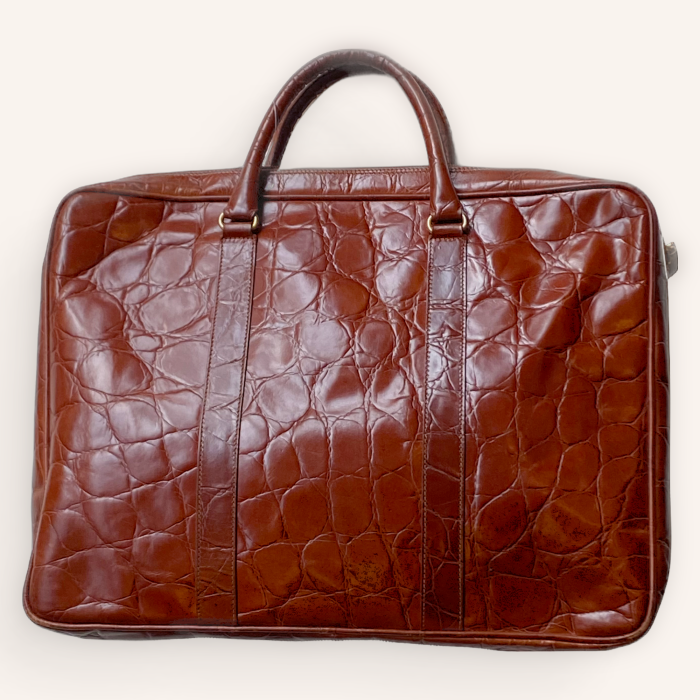 furla crocodile embossed bag | Vintage.City 빈티지숍, 빈티지 코디 정보