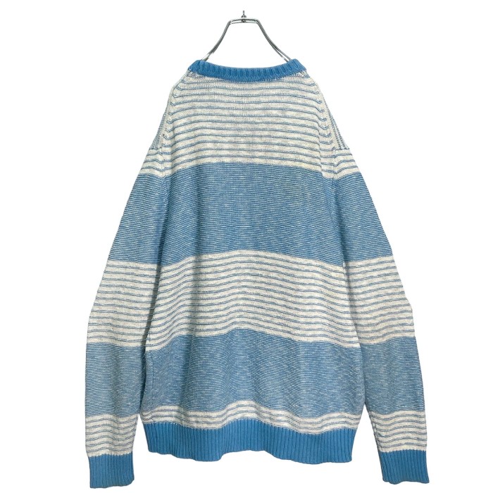 90s SEAN JOHN LB L/S border knit sweater | Vintage.City 빈티지숍, 빈티지 코디 정보