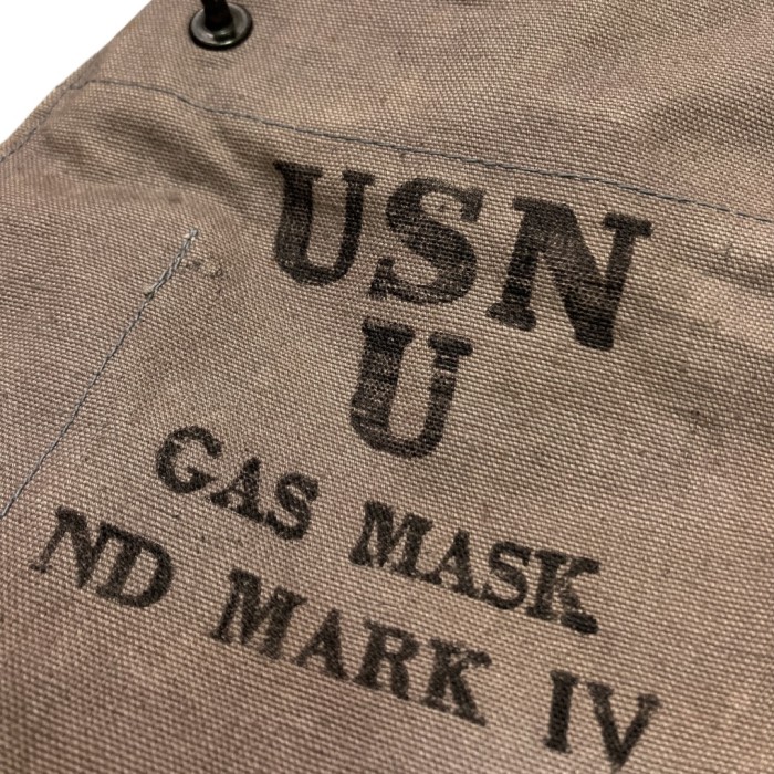 40s USN vintage GAS MASK BAG ND MARK Ⅳ | Vintage.City 古着屋、古着コーデ情報を発信