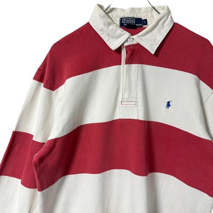 Ralph Lauren ラガーシャツ L 刺繍ロゴ ワンポイント ボーダー | Vintage.City 빈티지숍, 빈티지 코디 정보