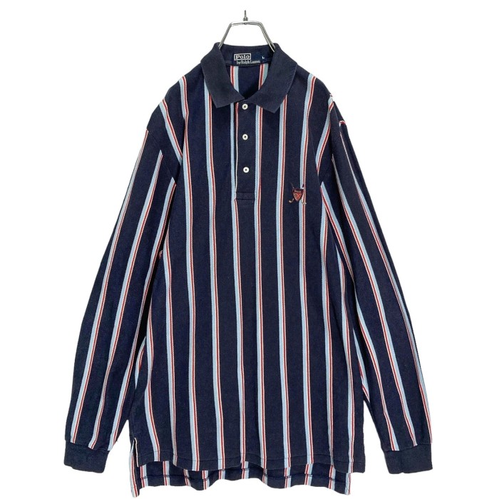 90s Polo by Ralph Lauren L/S cotton polo shirt | Vintage.City 古着屋、古着コーデ情報を発信