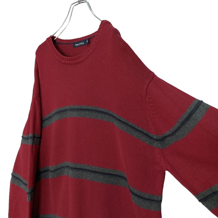 NAUTICA 90-00s L/S border cotton knit sweater | Vintage.City Vintage Shops, Vintage Fashion Trends