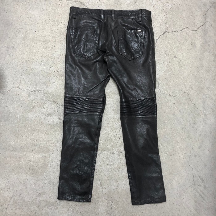 DIESEL/Leather Biker pants/W32/レザーバイカーパンツ/レザパン/ボトム/ブラック/羊革/ディーゼル/インポートブランド/古着/アーカイブ | Vintage.City 빈티지숍, 빈티지 코디 정보