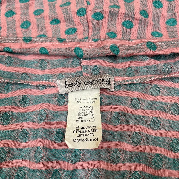 USA製 body central トップス チュニック フード 総柄 レディース Ladies ヴィンテージ 古着 USED MADE IN USA | Vintage.City 古着屋、古着コーデ情報を発信