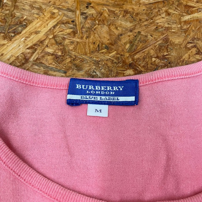 BURBERRY BLUE LABEL Tシャツ M ピンク バーバリー ブルーレーベル トップス カットソー レディース Ladies | Vintage.City 빈티지숍, 빈티지 코디 정보
