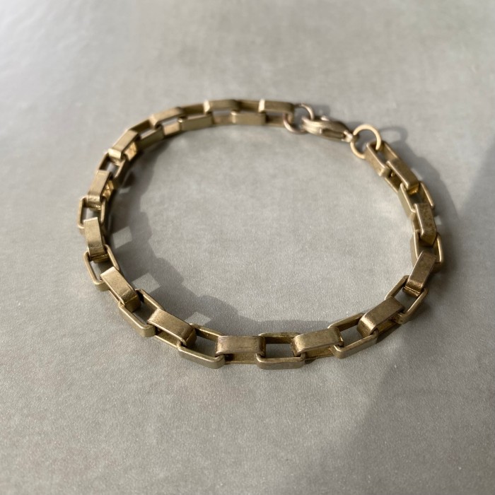 Vintage 80s USA retro gold design chain bracelet レトロ アメリカ 