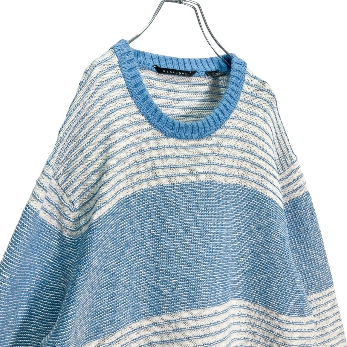 90s SEAN JOHN LB L/S border knit sweater | Vintage.City Vintage Shops, Vintage Fashion Trends
