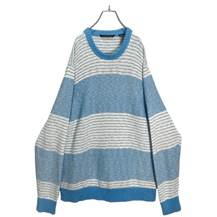 90s SEAN JOHN LB L/S border knit sweater | Vintage.City Vintage Shops, Vintage Fashion Trends