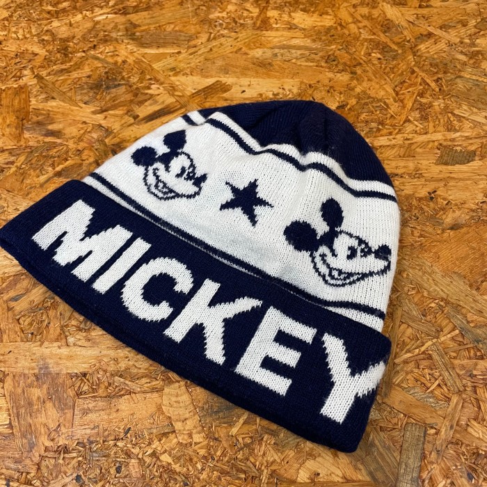 【2】 MICKEY MOUSE ニットキャップ 帽子 Disney ミッキーマウス ディズニー | Vintage.City 古着屋、古着コーデ情報を発信