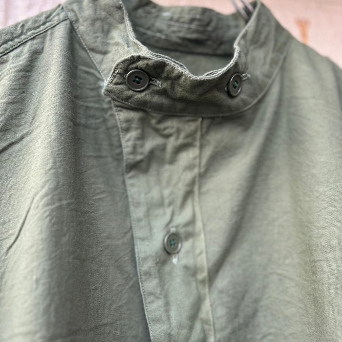 50's Swedish Military M-55 Stand Collar Pullover Shirt | Vintage.City 古着屋、古着コーデ情報を発信