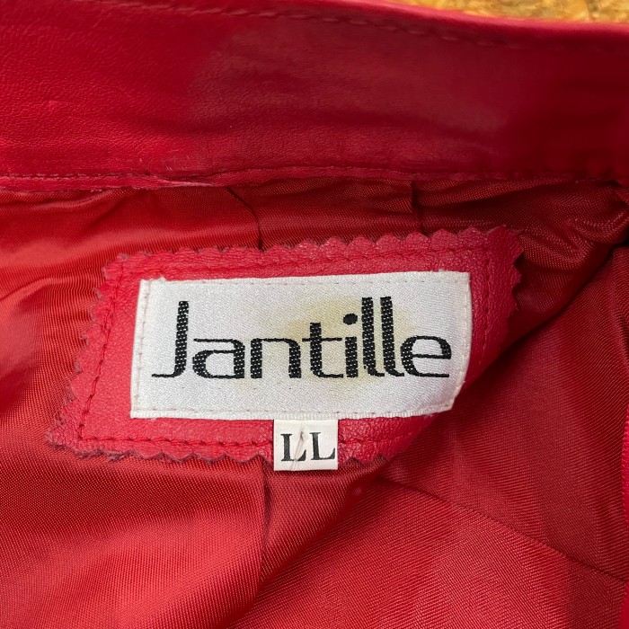 Jantille 本革 レザースカート LL 牛革 レッド ジャンタイル レディース Ladies ヴィンテージ レトロ | Vintage.City 古着屋、古着コーデ情報を発信