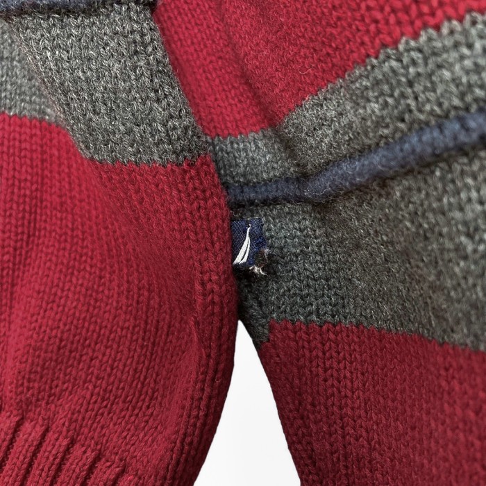 NAUTICA 90-00s L/S border cotton knit sweater | Vintage.City 古着屋、古着コーデ情報を発信