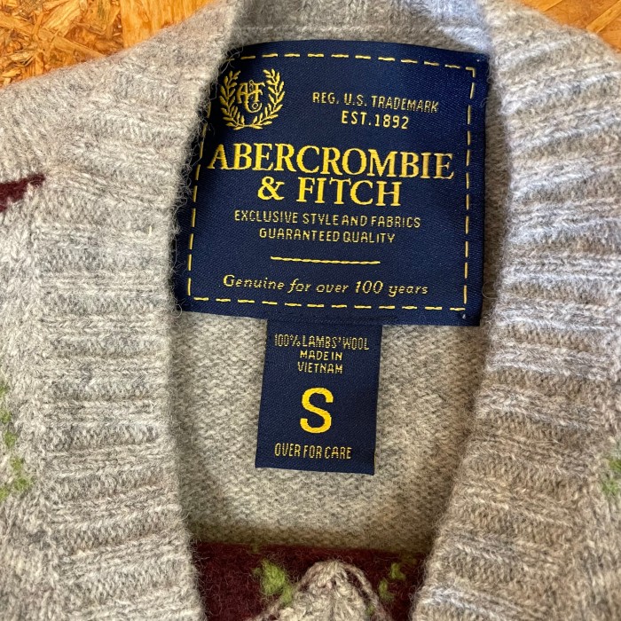 Abercrombie & Fitch ニット ベスト チェック S アバクロンビー&フィッチ メンズ アメカジ | Vintage.City 古着屋、古着コーデ情報を発信
