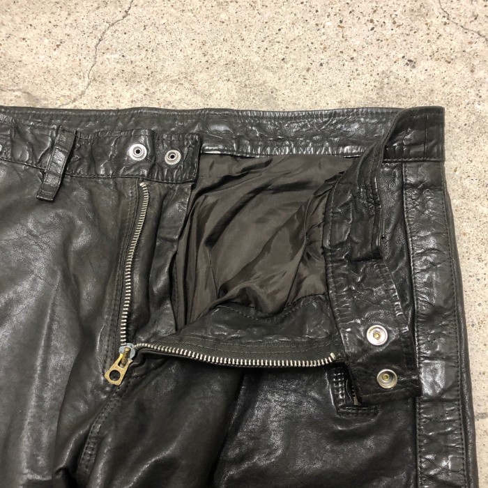DIESEL/Leather Biker pants/W32/レザーバイカーパンツ/レザパン/ボトム/ブラック/羊革/ディーゼル/インポートブランド/古着/アーカイブ | Vintage.City 古着屋、古着コーデ情報を発信