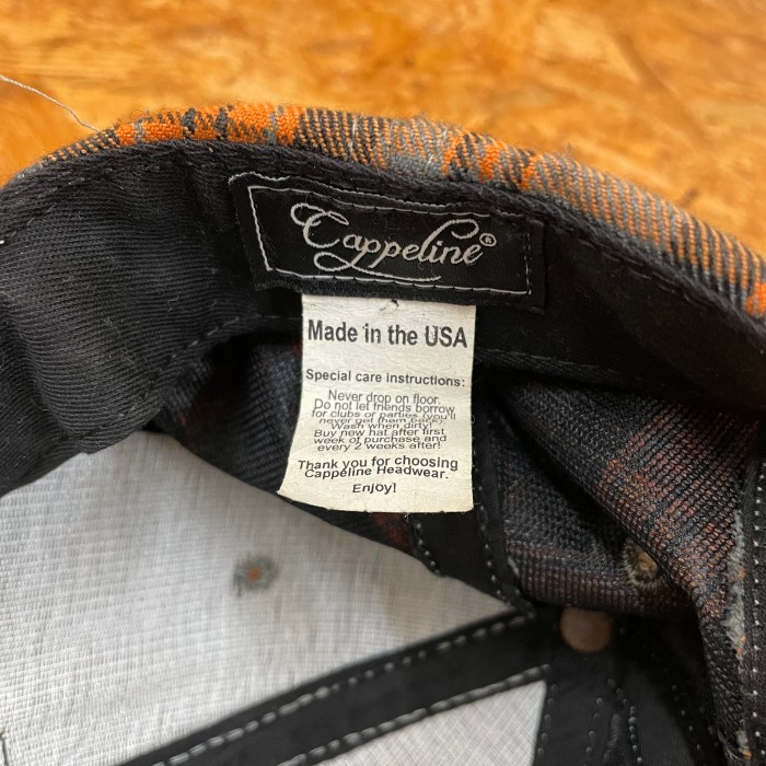 USA製 Cappeline チェック キャップ 帽子 MADE IN USA | Vintage.City 古着屋、古着コーデ情報を発信