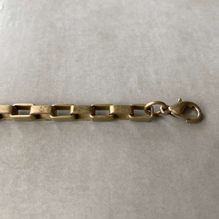 Vintage 80s USA retro gold design chain bracelet レトロ アメリカ 