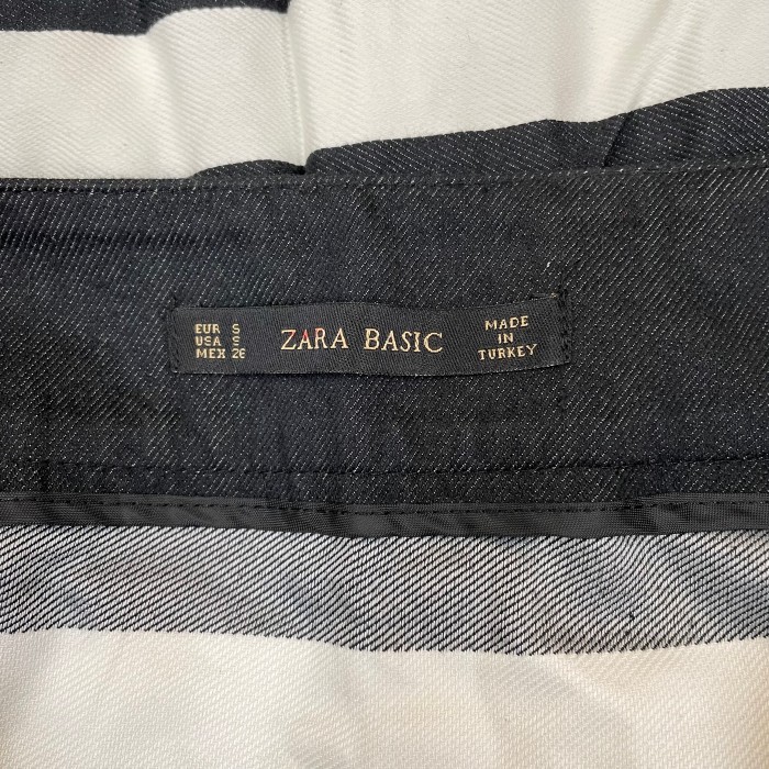 未使用 ZARA BASIC ストライプ スカート S ブラック×ホワイト ザラ ベーシック レディース Ladies | Vintage.City 古着屋、古着コーデ情報を発信