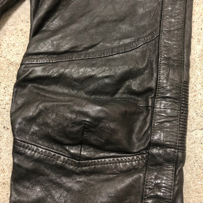 DIESEL/Leather Biker pants/W32/レザーバイカーパンツ/レザパン/ボトム/ブラック/羊革/ディーゼル/インポートブランド/古着/アーカイブ | Vintage.City 古着屋、古着コーデ情報を発信