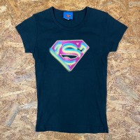 USA製 SUPERMAN グラフィティペイントTシャツ レディースS ブラック スーパーマン 半袖 ショートスリーブ 古着 USED MADE IN USA | Vintage.City 古着屋、古着コーデ情報を発信