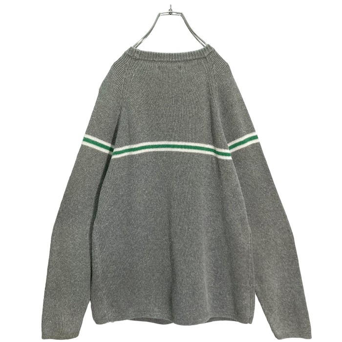 90s AEROPOSTALE L/S GRN lined cotton knitsew | Vintage.City 古着屋、古着コーデ情報を発信