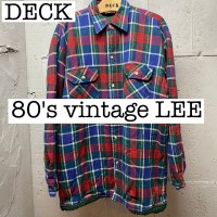 80's ヴィンテージ　LEE 長袖　チェックシャツ　内綿　ジャケット  SS094 | Vintage.City 古着屋、古着コーデ情報を発信