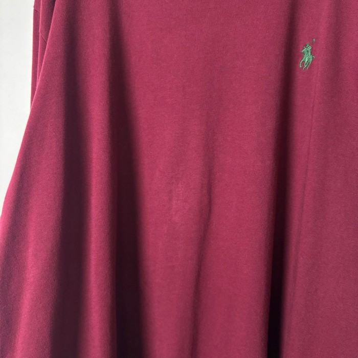 ポロ ラルフローレン ワンポイント ロンT 長袖 Tシャツ ワインレッド XL | Vintage.City 古着屋、古着コーデ情報を発信