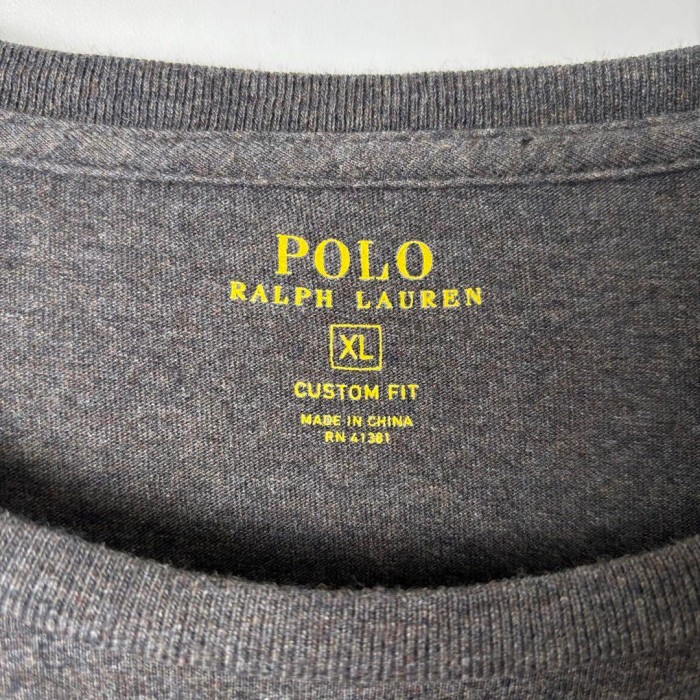 POLO RALPH LAUREN 刺繍 ロンT Tシャツ 長袖 グレー XL | Vintage.City 빈티지숍, 빈티지 코디 정보