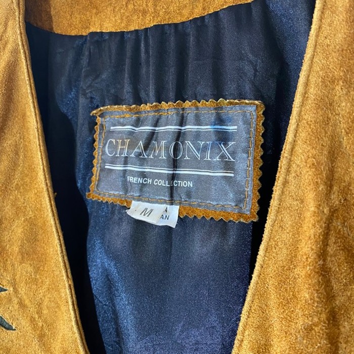 CHAMONIX スウェード フリンジ レザー ブラウン M | Vintage.City 古着屋、古着コーデ情報を発信