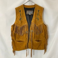 CHAMONIX スウェード フリンジ レザー ブラウン M | Vintage.City 古着屋、古着コーデ情報を発信