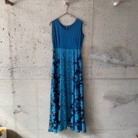 japan vintage blue lace long dress | Vintage.City 빈티지숍, 빈티지 코디 정보