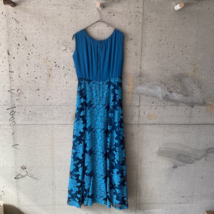 japan vintage blue lace long dress | Vintage.City Vintage Shops, Vintage Fashion Trends
