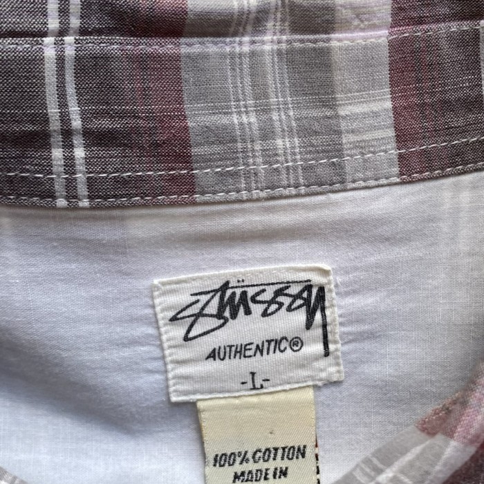 STUSSY　check shirt | Vintage.City 古着屋、古着コーデ情報を発信