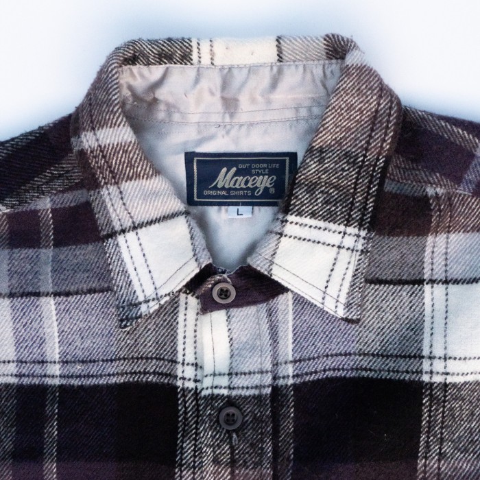 Maceye Plaid Shirts ブラック チェック 長袖シャツ L | Vintage.City 古着屋、古着コーデ情報を発信