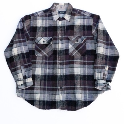 Maceye Plaid Shirts ブラック チェック 長袖シャツ L | Vintage.City 빈티지숍, 빈티지 코디 정보