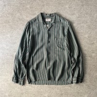 60's  Shapely  ombre stripe shirt  Open collar | Vintage.City 古着屋、古着コーデ情報を発信