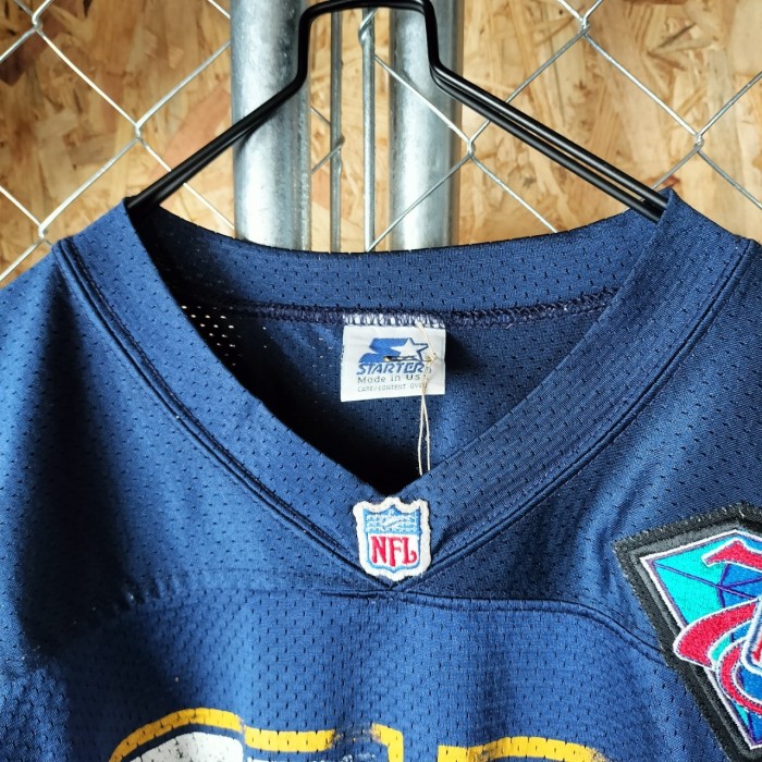 STARTER   スターター　90s　USA製　NFL   アメフト　フットボール　ゲームシャツ　チャージーズ　刺繍　ヴィンテージ　ビッグサイズ　ユニセックス　ストリート　アメカジ　ヒップホップ　古着 | Vintage.City 古着屋、古着コーデ情報を発信