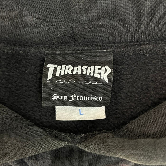 THRASHER スラッシャー パーカー L センターロゴ プリントロゴ | Vintage.City 古着屋、古着コーデ情報を発信