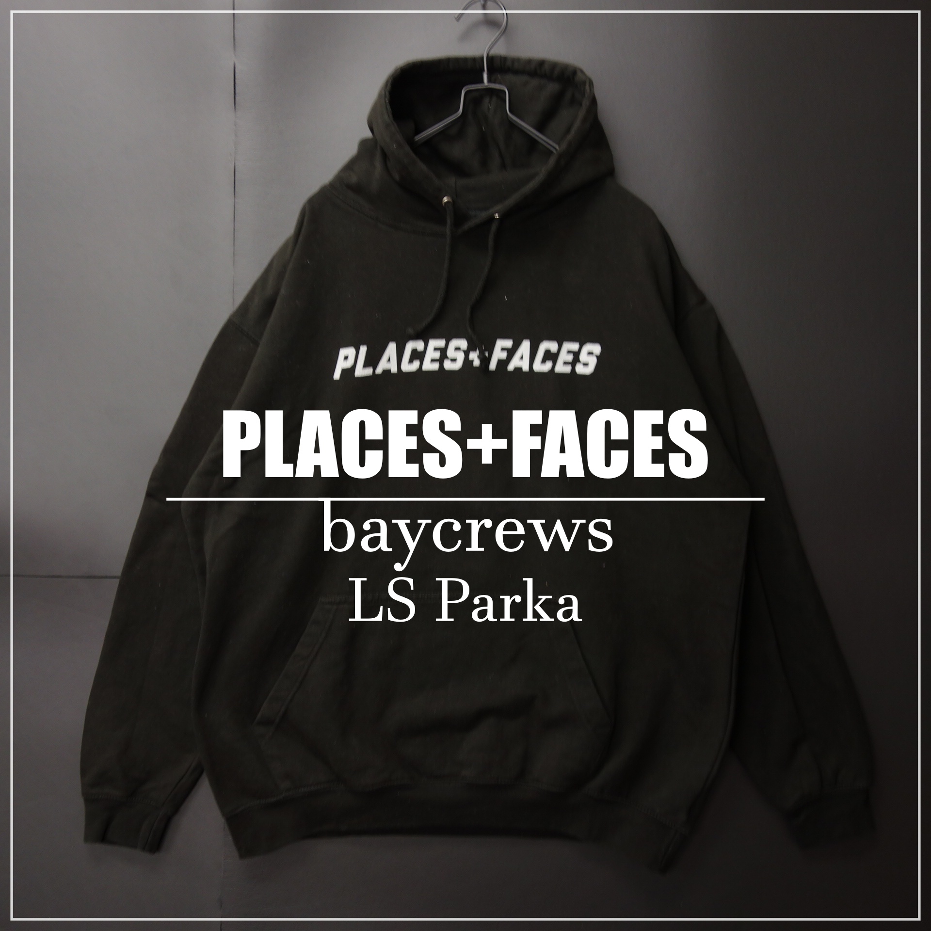 人気アイテム☆PLACES+FACES プレイシーズ+フェイシーズ 長袖プリントパーカー ベイクルーズ SIZE XL ブラック |  Vintage.City